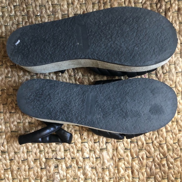 Isabel Marant Hayley Black Leather Sandals Size 9 - Picture 9 of 10